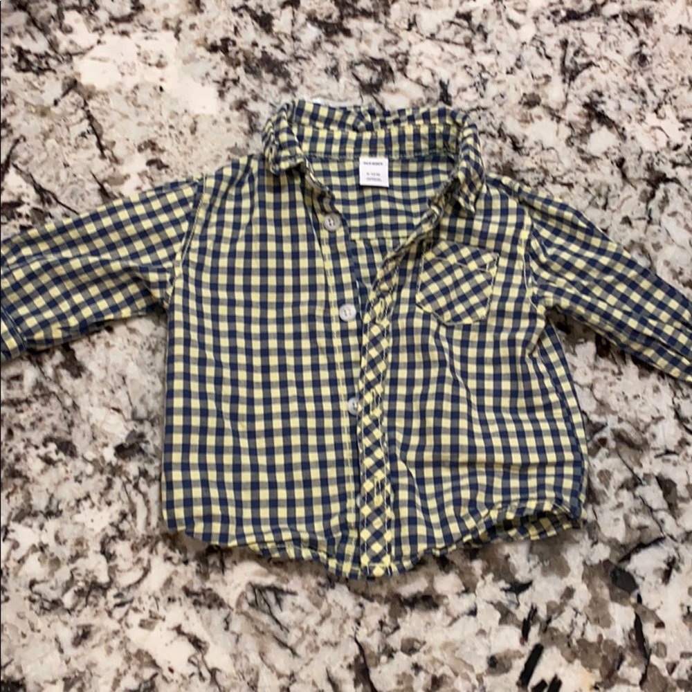 Infant Button Down Shirt- 6-12M